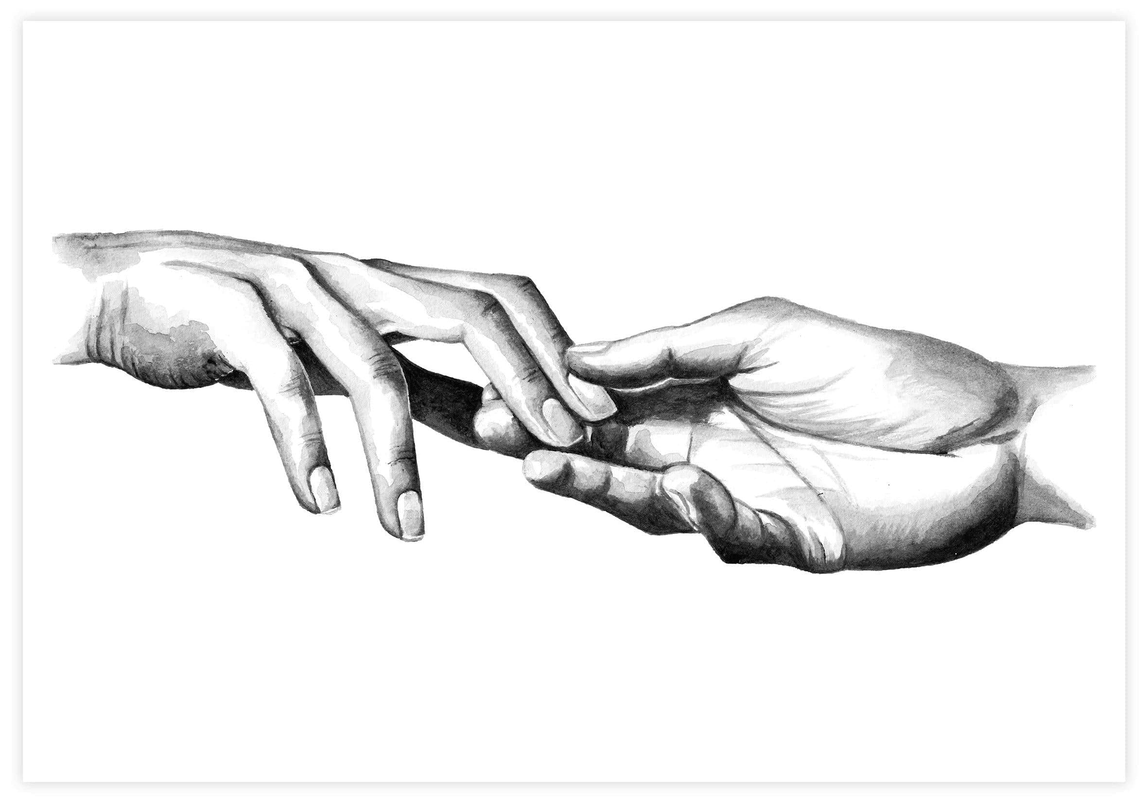 Touching Hands Poster