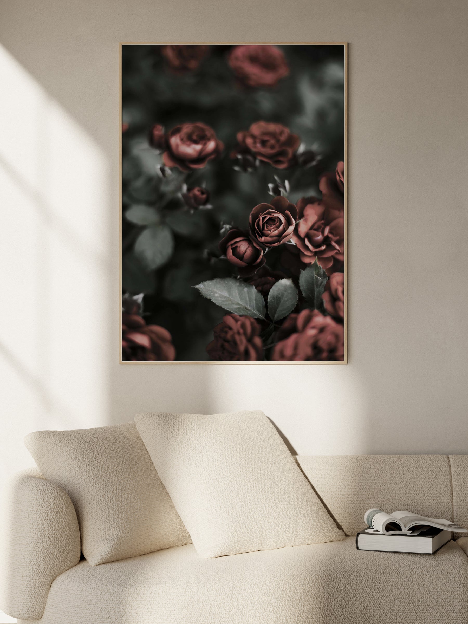 Roses In Garden Poster