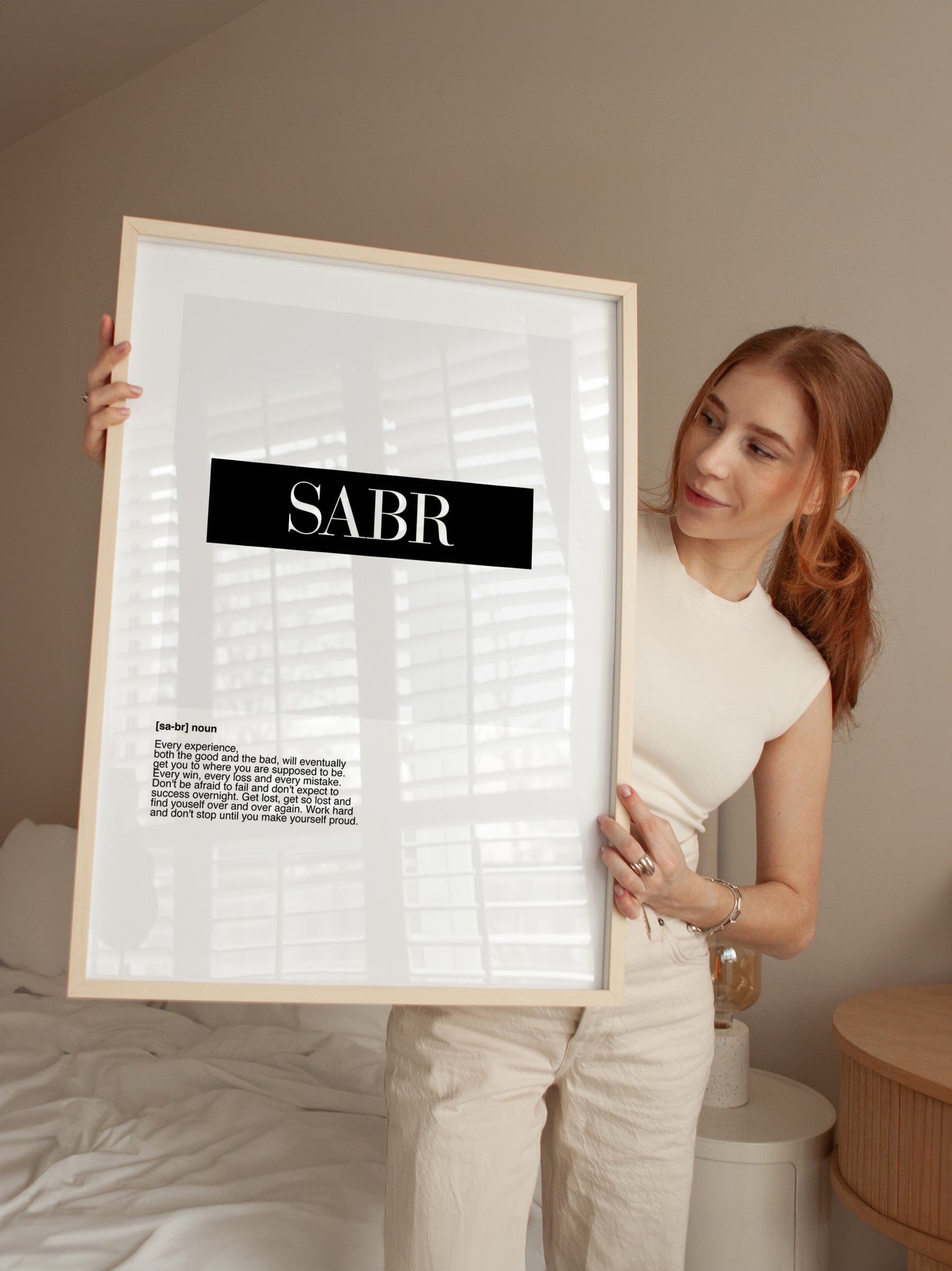 Sabr Text Poster