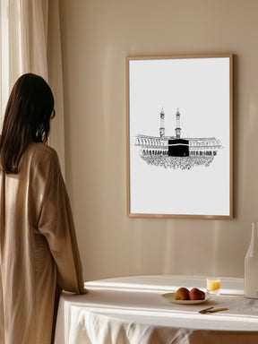 Kaaba Illustration Poster