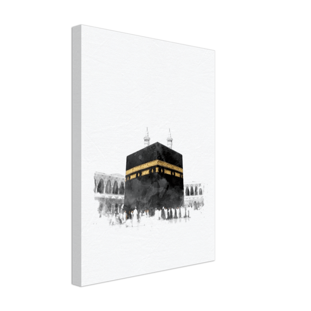 Kaaba Watercolor Canvas