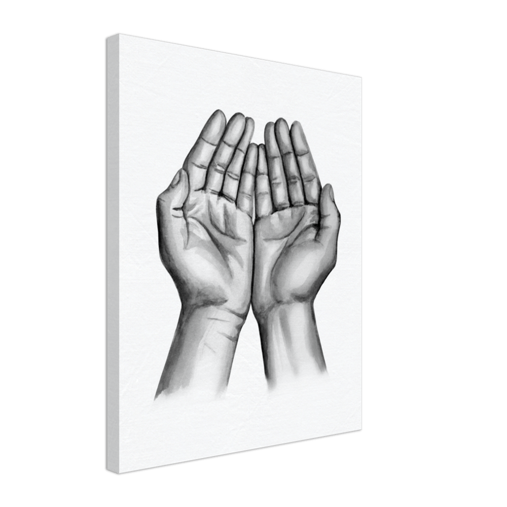 Praying Poster Canvas