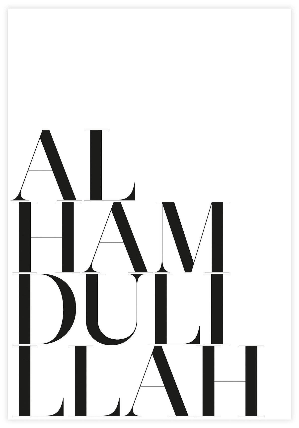 Alhamdulillah Poster - KAMAN