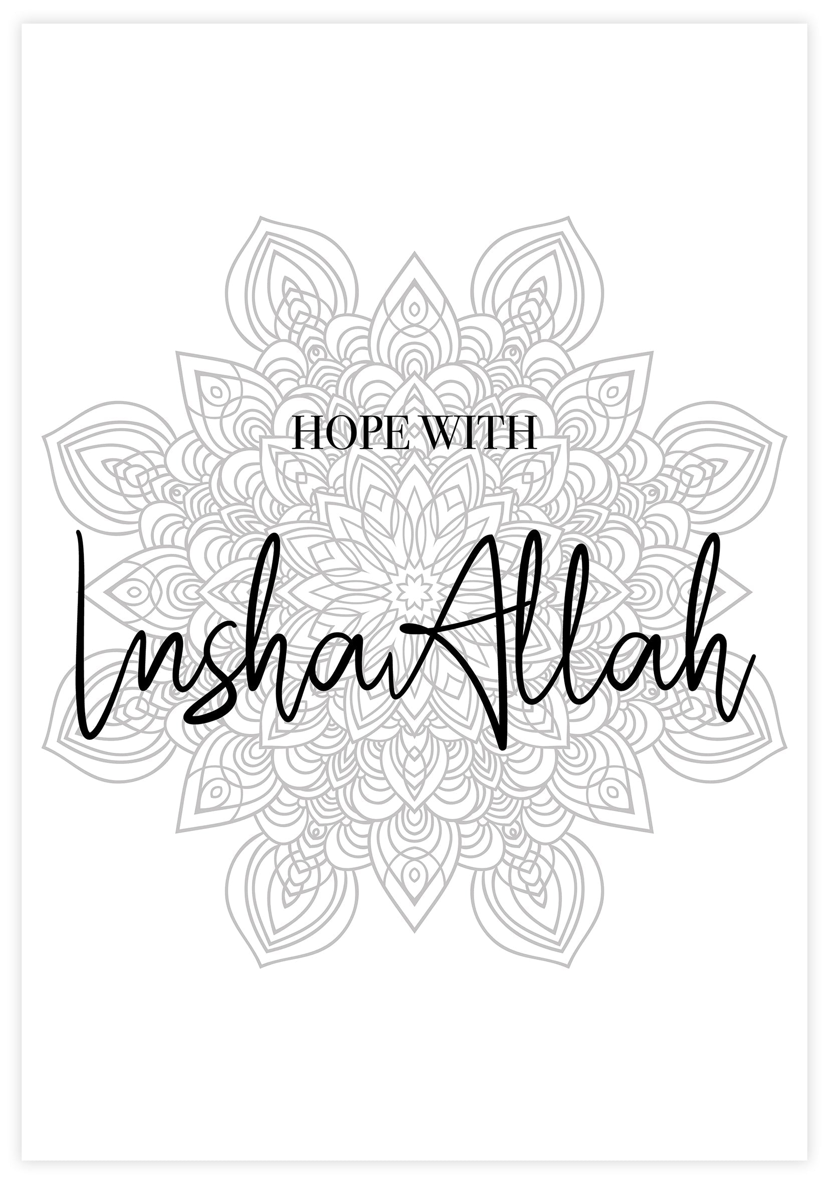 Hope With Insallah Poster