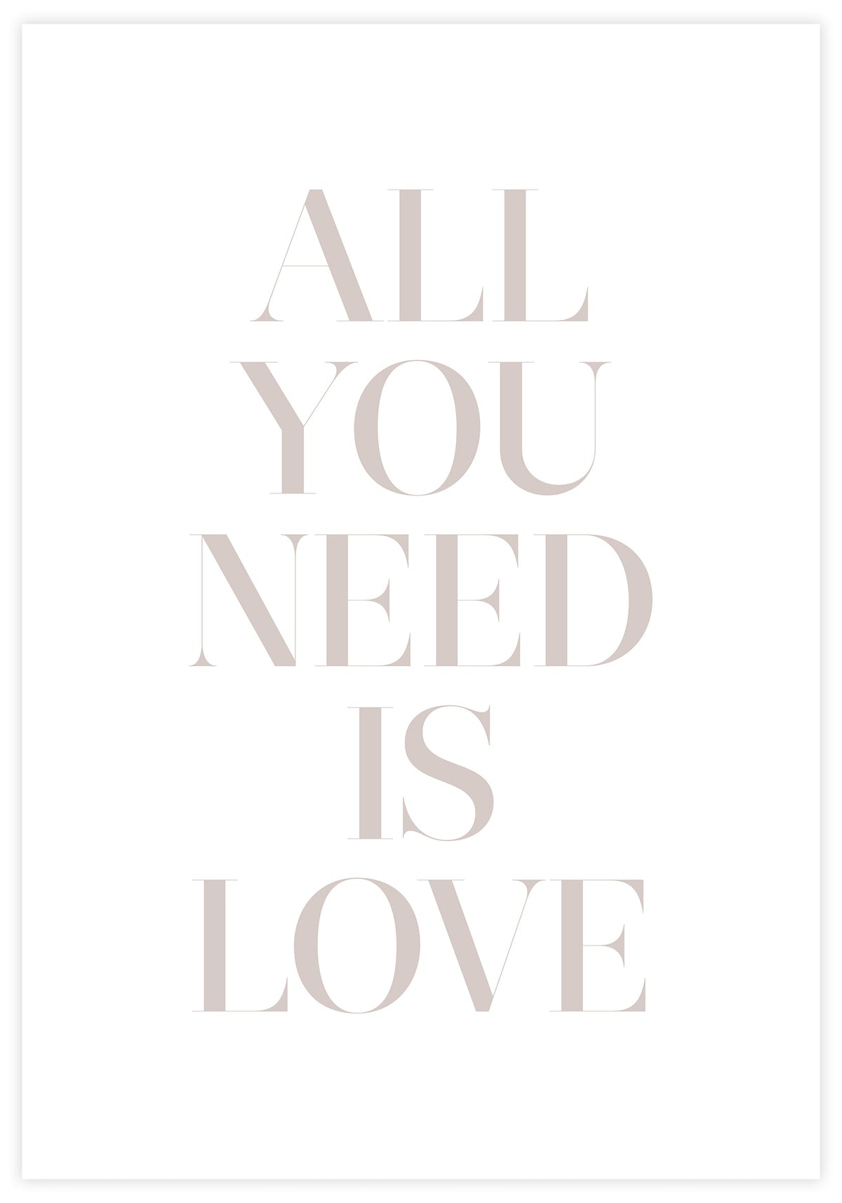 All You Need Is Love Poster - KAMAN