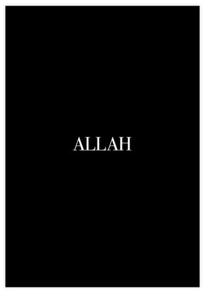 ALLAH Black Edition Poster - KAMAN