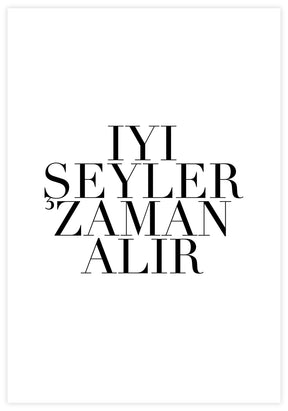 Iyi Seyler Zaman Alir Poster - KAMAN