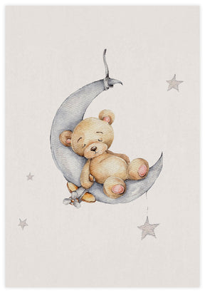 Sleepy Bear Poster - KAMAN