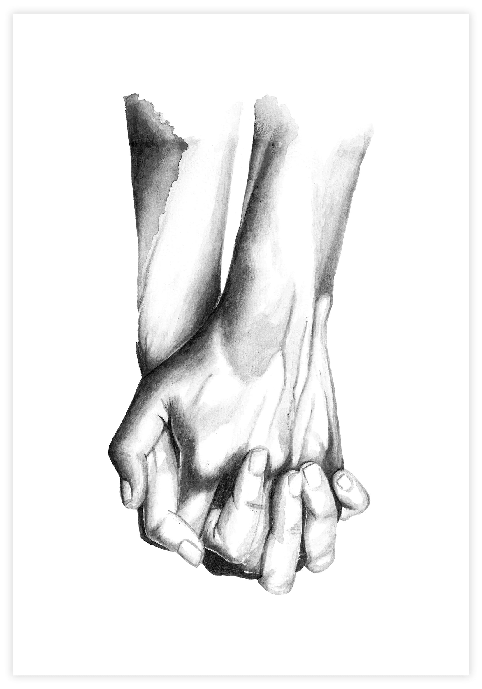 Holding Hands Poster