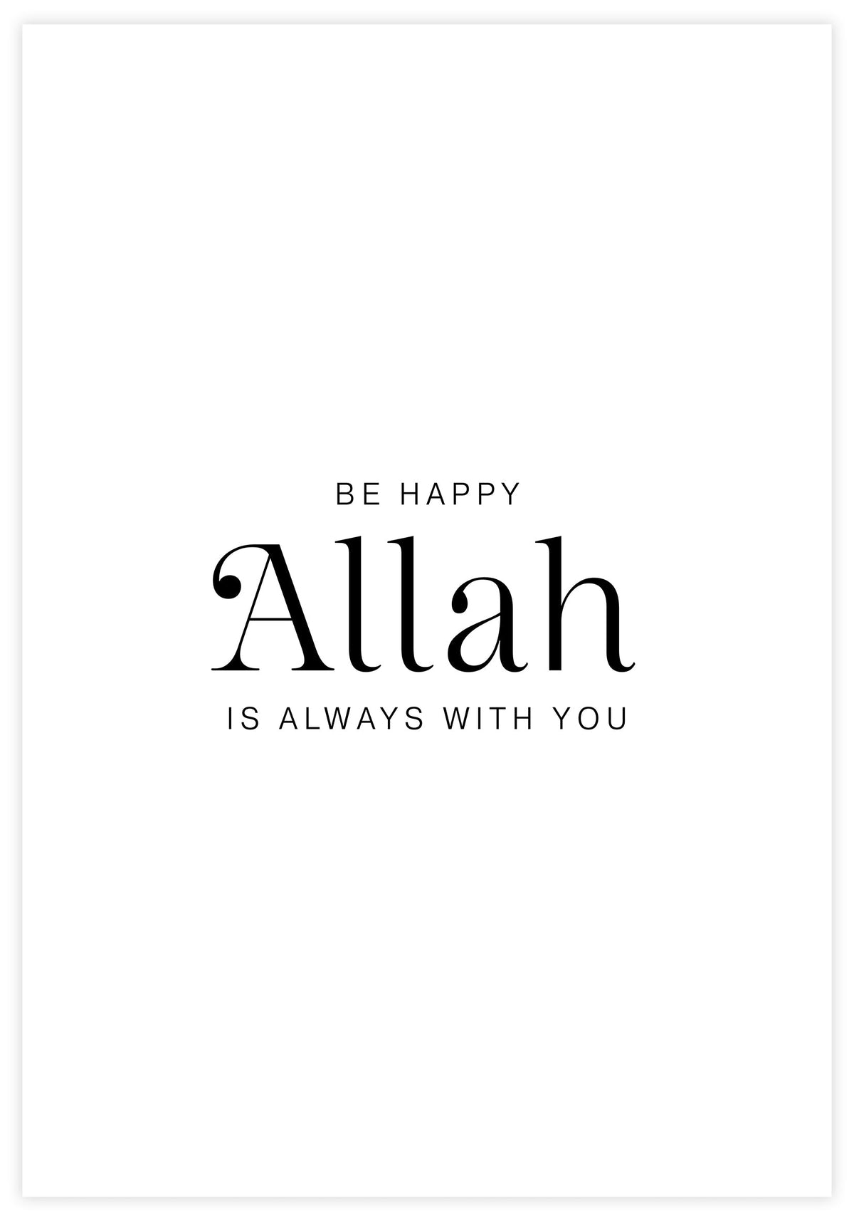 Allah Is With You Poster