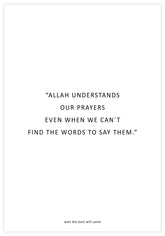Allah Understands Poster