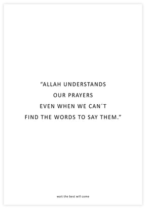Allah Understands Poster