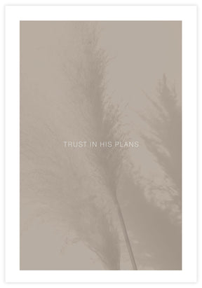 Trust In His Plans Poster