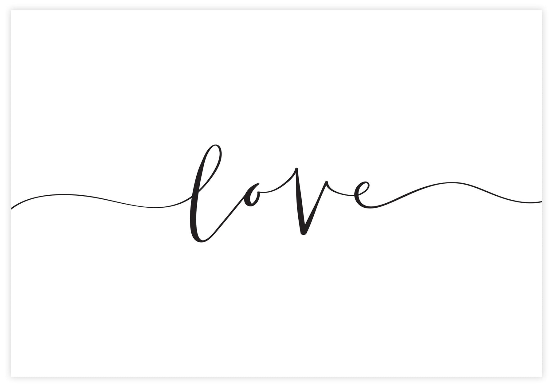 Love Calligraphy no2 Poster