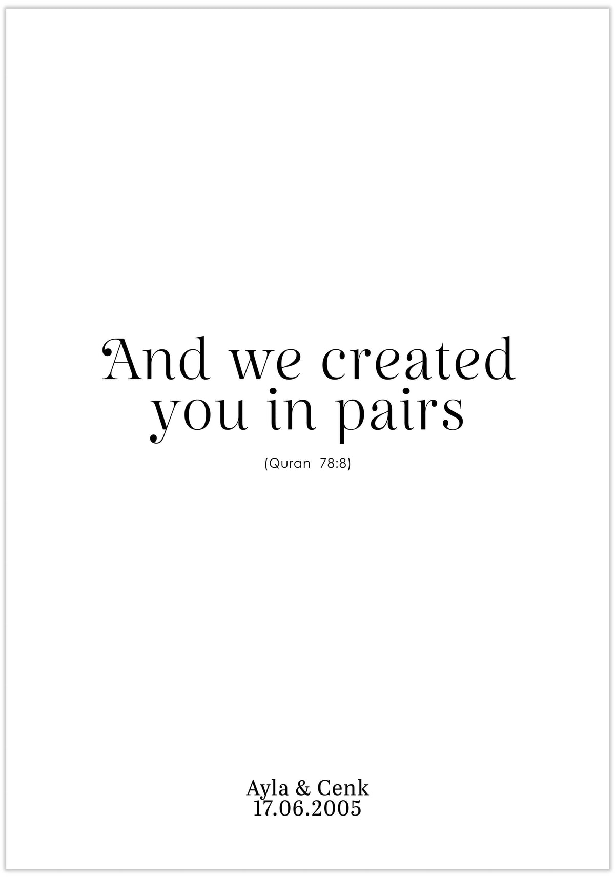 Created In Pairs Poster