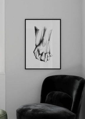 Holding Hands Poster - KAMANART.DE