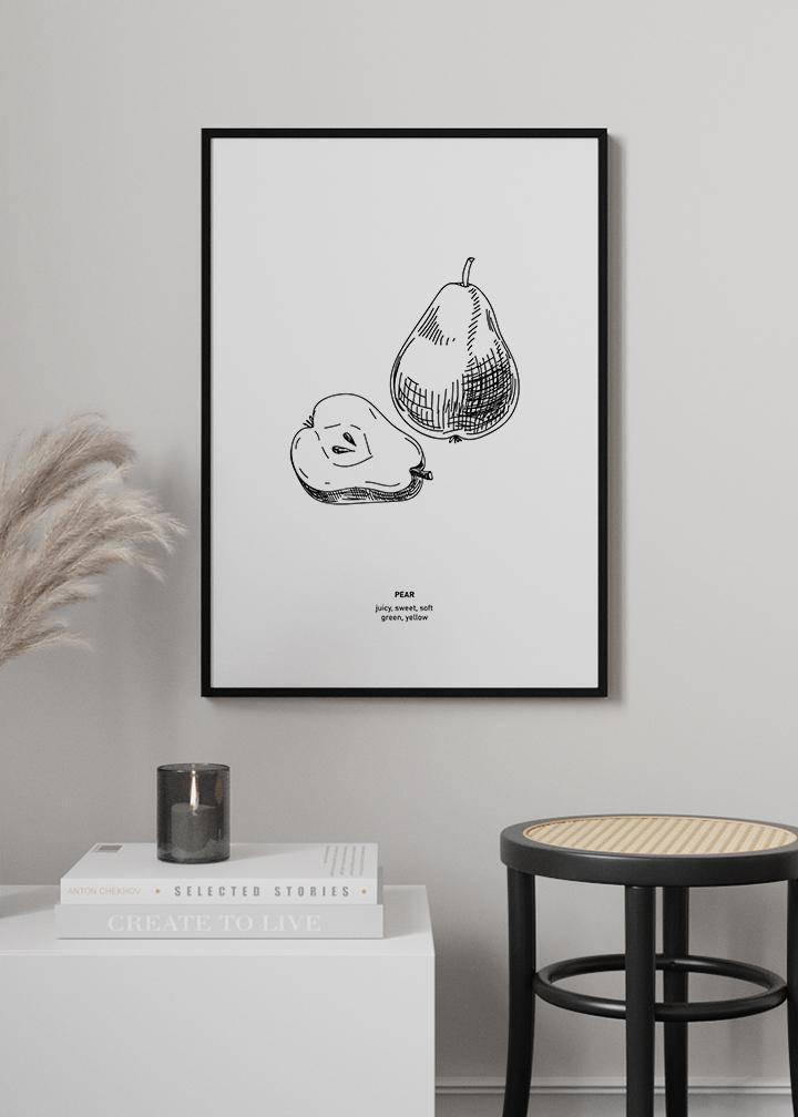 Pear Poster - KAMANART.DE