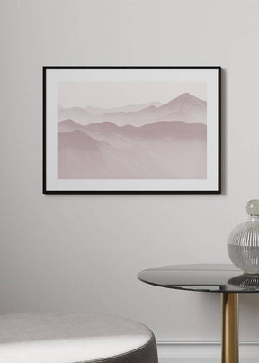 Pink Mountains Poster - KAMANART.DE