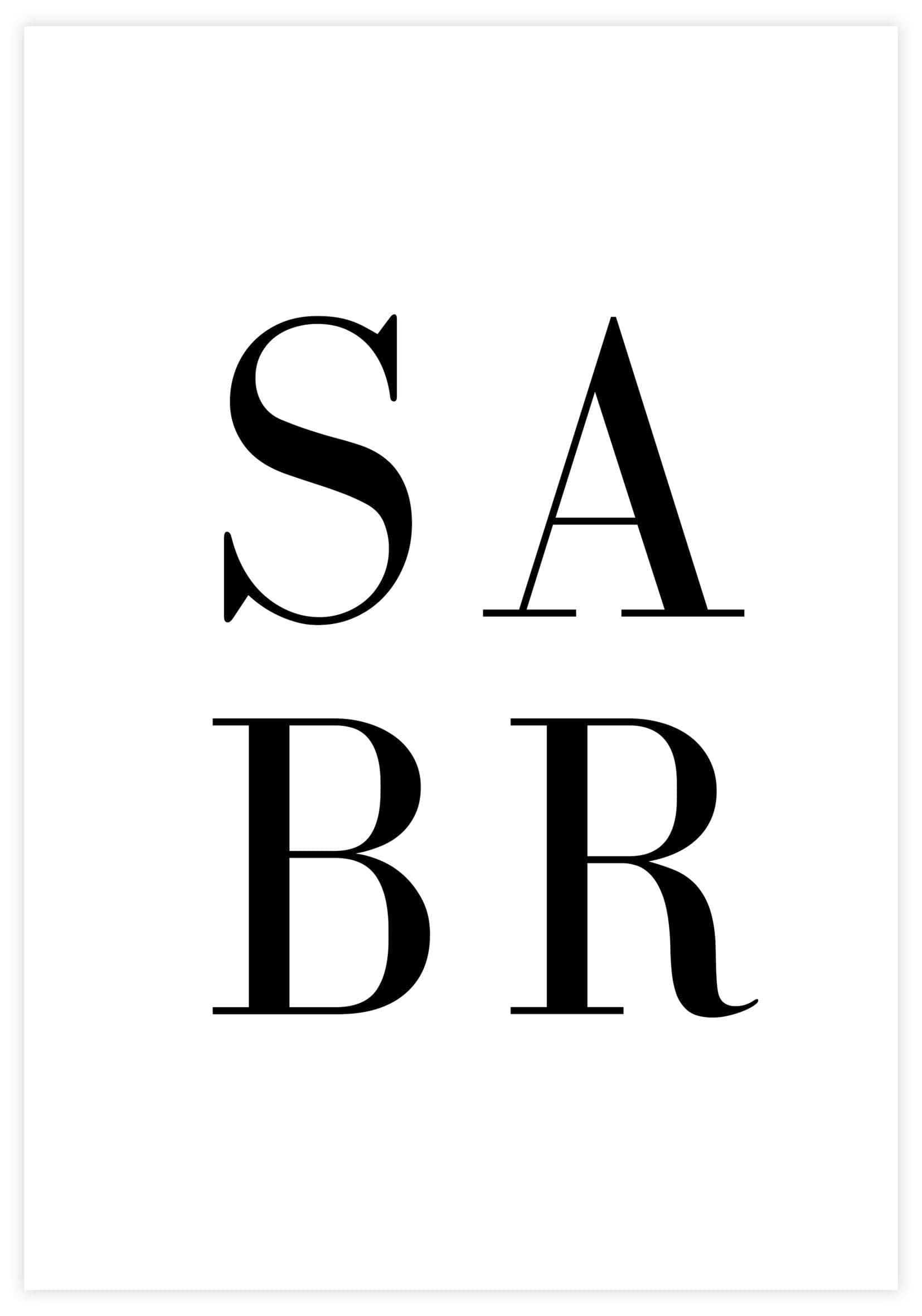 Sabr Poster